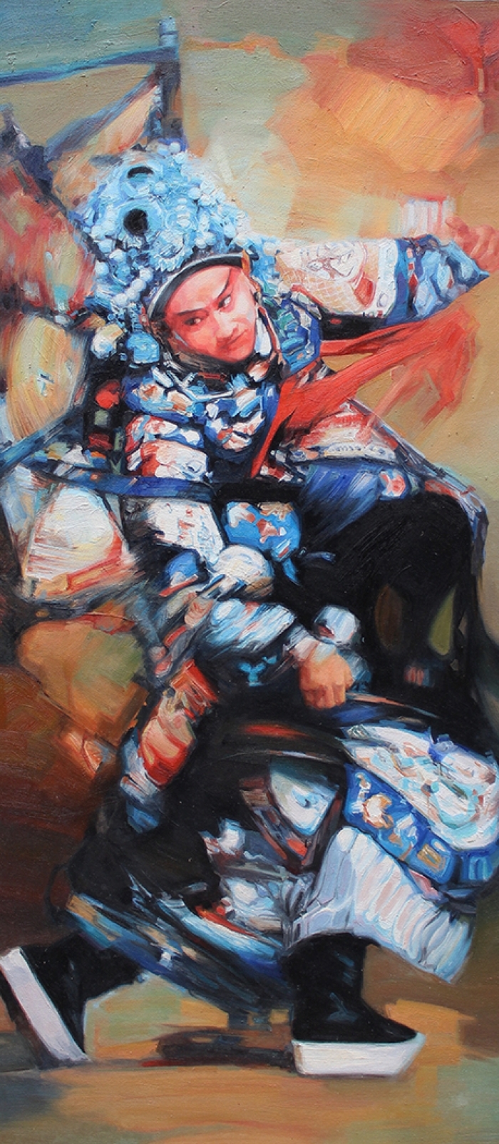 Singing Palette's Contemporary Oil Painting - Heroes of the Three Kingdoms:  Five Tiger Generals