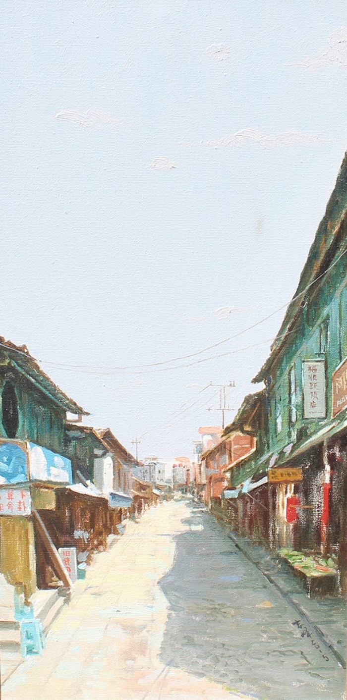 Singing Palette's Contemporary Oil Painting - Backstreet I
