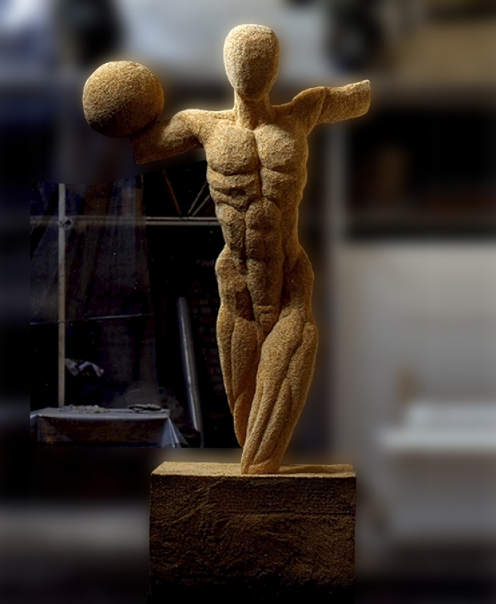 Claude Cehes's Contemporary Sculpture - The Ball Player