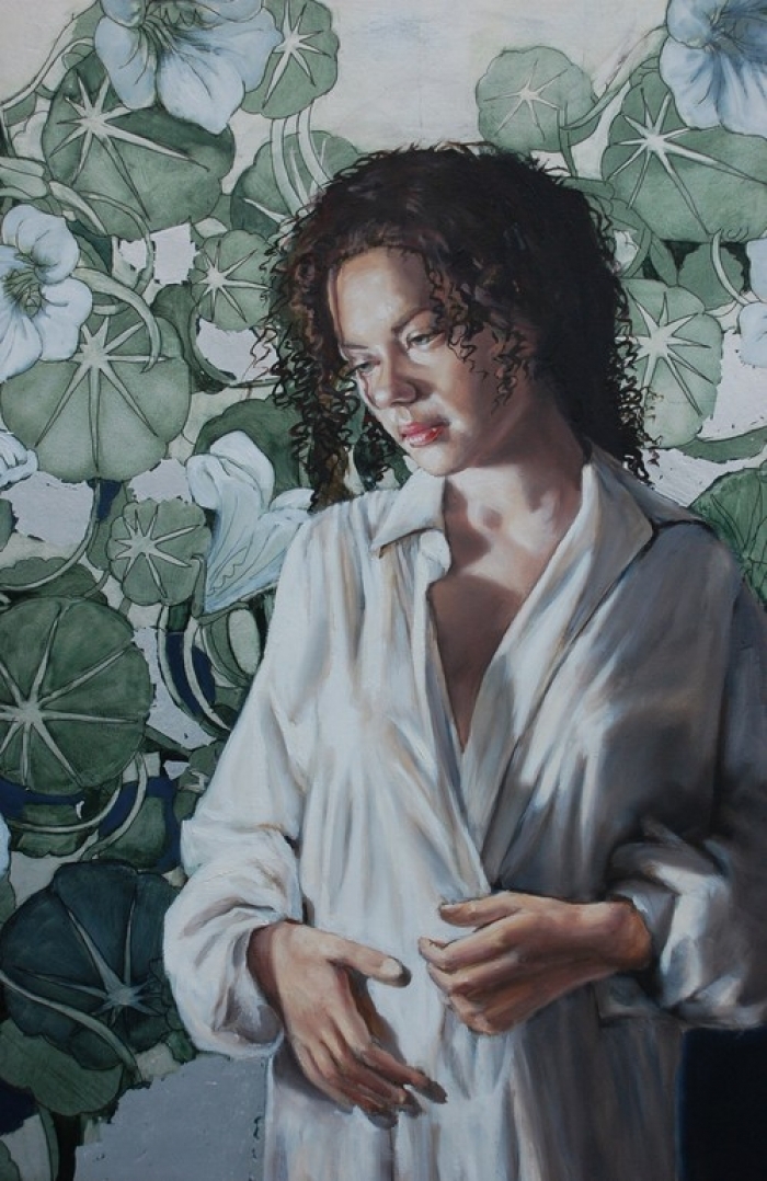 Dene Croft Gallery's Contemporary Oil Painting - Morning Glory