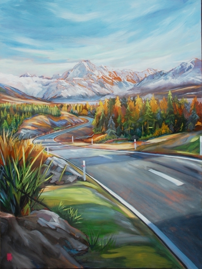 Dene Croft Gallery's Contemporary Oil Painting - Road