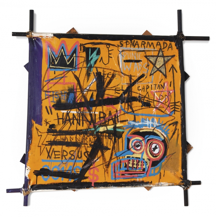 The Selling Price of American Expressionist Artist Jean-Michel Basquiat’s Collage is 10565 million Pounds