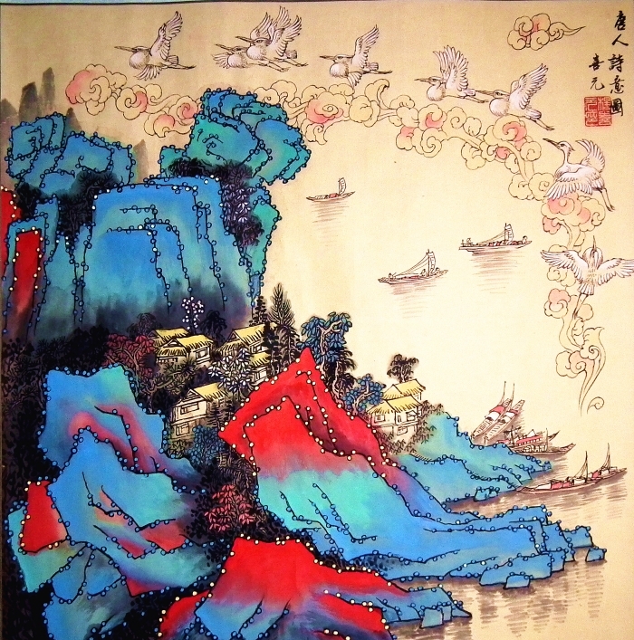 Yang Xiyuan's Contemporary Chinese Painting - A Poetic Painting of Tang Dynasty