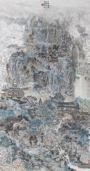 Contemporary Artwork by Song Jiangcen - Mountain Ridge