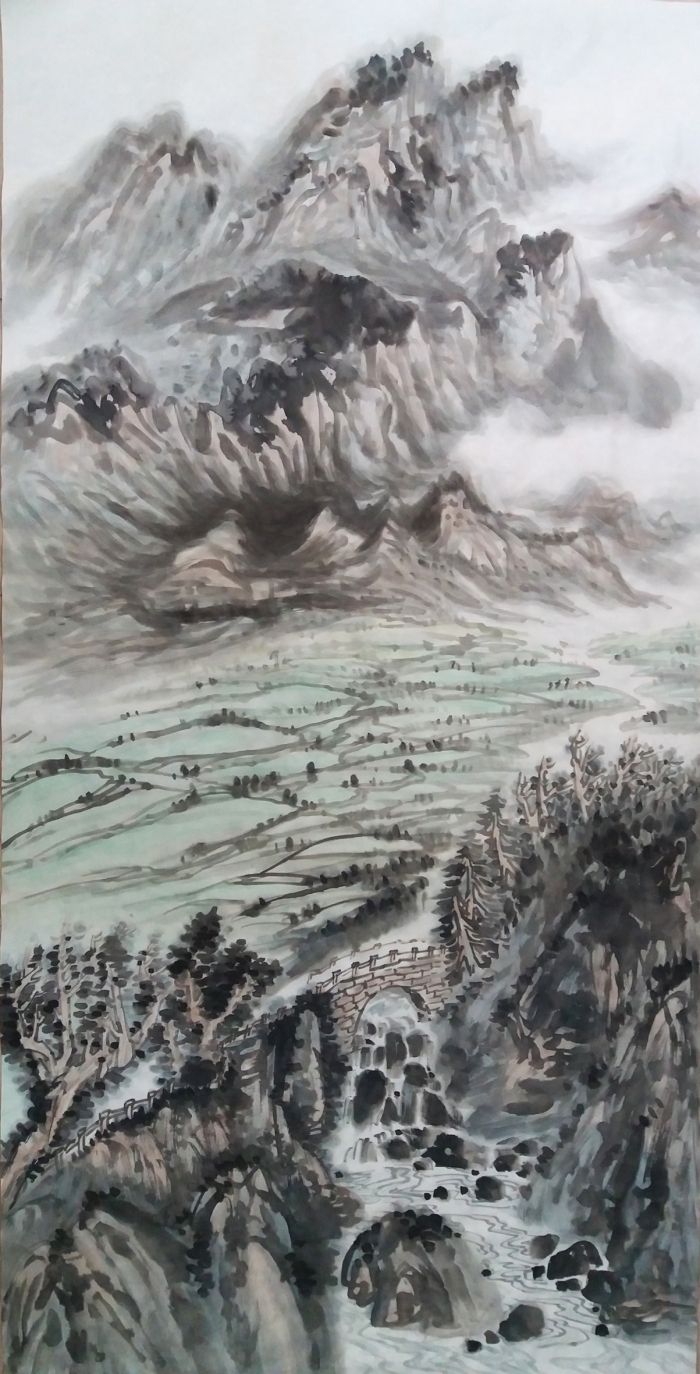 Liu Yuzhu's Contemporary Chinese Painting - Landscape untitled