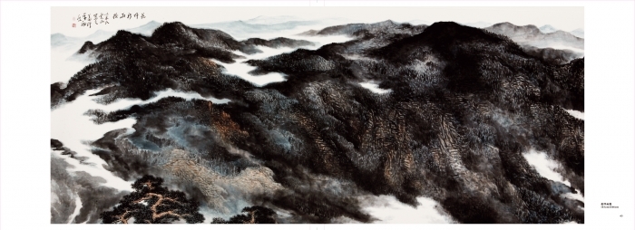 Hefeng Hall Gallery's Contemporary Chinese Painting - After Raining in the Gardern