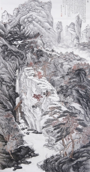 Contemporary Chinese Painting - Mount Lu after Shen Zhou