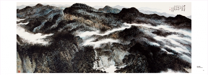 Hefeng Hall Gallery's Contemporary Chinese Painting - Mist and Cloud over the River