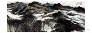 Contemporary Artwork by Hefeng Hall Gallery - Mist and Cloud over the River