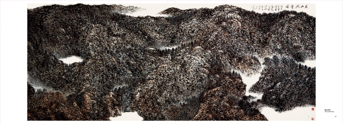 Hefeng Hall Gallery's Contemporary Chinese Painting - Sound of Autumn in Yanshan Mountain