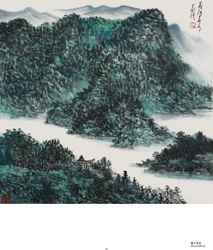 Contemporary Artwork by Hefeng Hall Gallery - Spring Water in Xijiang River