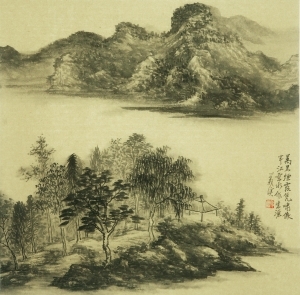 Contemporary Artwork by Hefeng Hall Gallery - Landscape 2