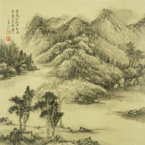 Contemporary Artwork by Hefeng Hall Gallery - Landscape 3