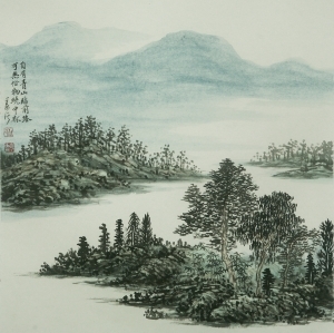 Contemporary Artwork by Hefeng Hall Gallery - Landscape 5