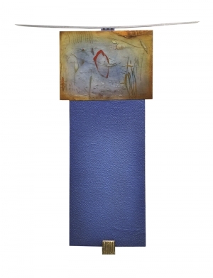 Contemporary Artwork by E-Moderne Gallerie - Zen Series #9, Zen Blue,
