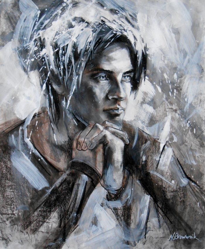 Natalia Browarnik's Contemporary Various Paintings - The Young Man