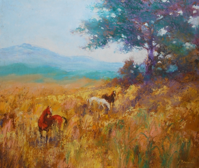 Natalia Browarnik's Contemporary Oil Painting - The Jordan Valley