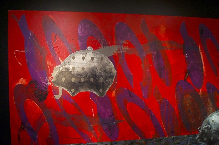 E-Moderne Gallerie's Contemporary Oil Painting - Spotted Pigs