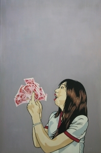 Contemporary Oil Painting - Madness for Money I