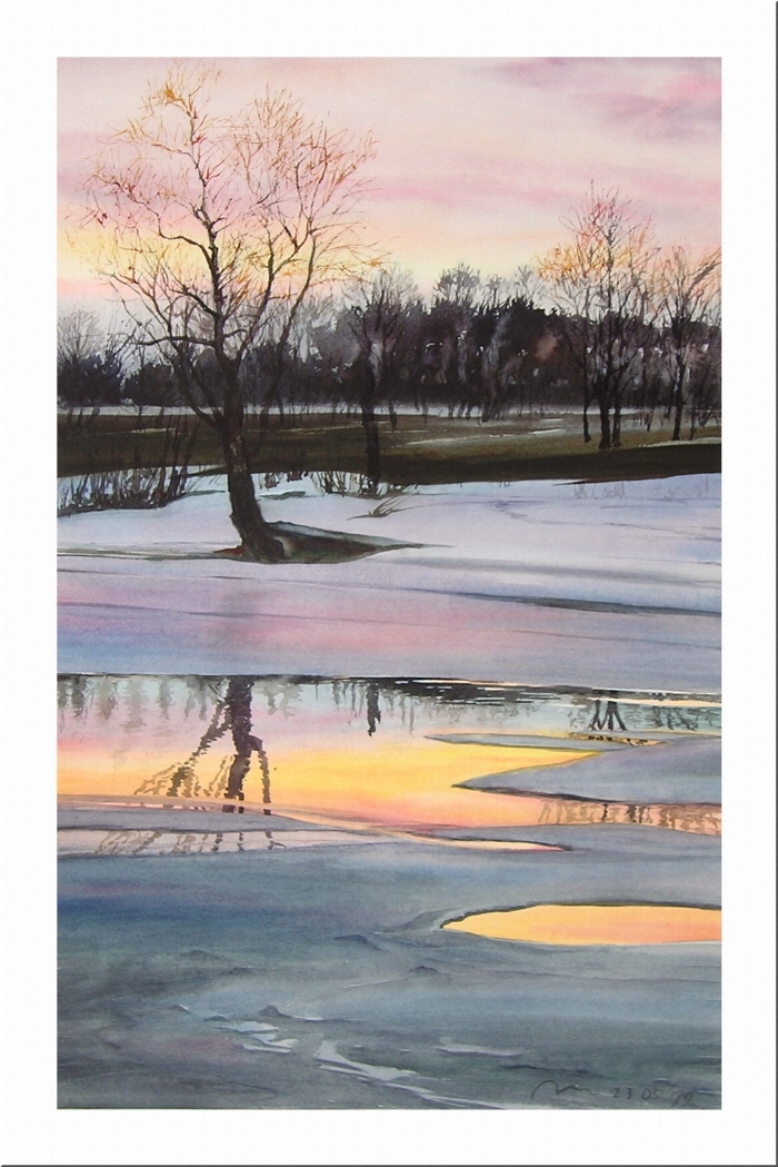 Valeriy Grachov's Contemporary Various Paintings - Spring sunset
