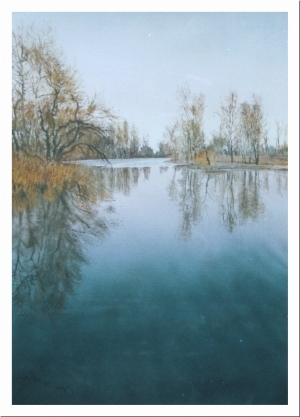 Contemporary Artwork by Valeriy Grachov - Deepness of the river
