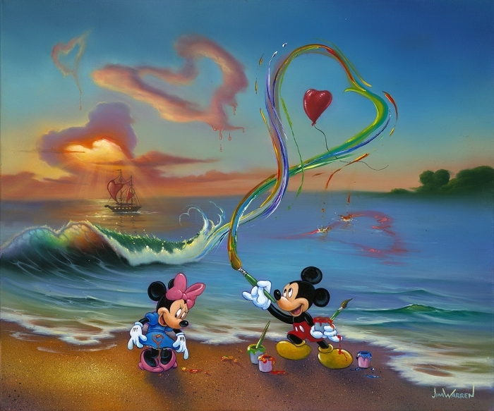 Jim Warren's Contemporary Oil Painting - Mickey The Hopeless 