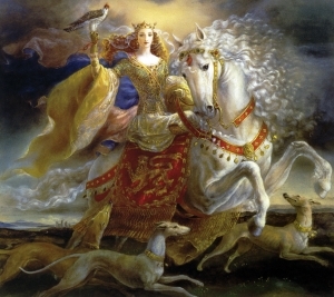 Contemporary Oil Painting - fantasy eleanor of aquitaine  