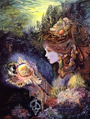 Contemporary Artwork by Kinuko Y. Craft - goddesses daughter of the deep   