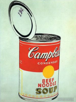 Contemporary Paintings - Big Campbell s Soup Can 19c Beef Noodle