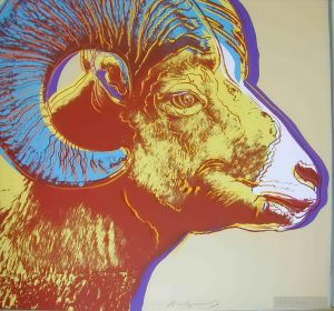 Contemporary Artwork by Andy Warhol - Bighorn Ram Endangered Species 2