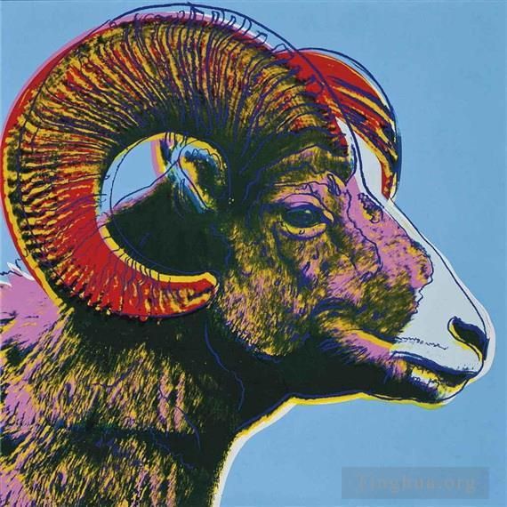 Andy Warhol's Contemporary Various Paintings - Bighorn Ram Endangered Species