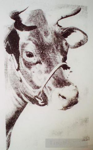 Contemporary Paintings - Cow grey