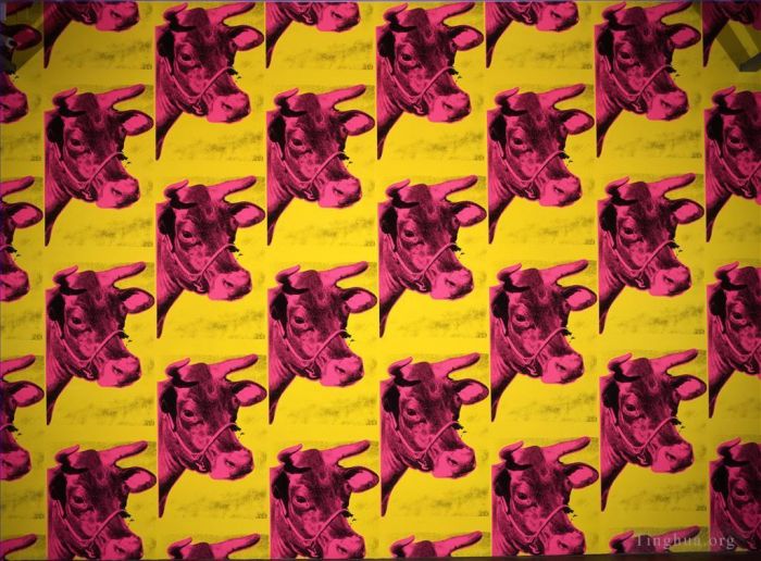 Andy Warhol's Contemporary Various Paintings - Cows purple