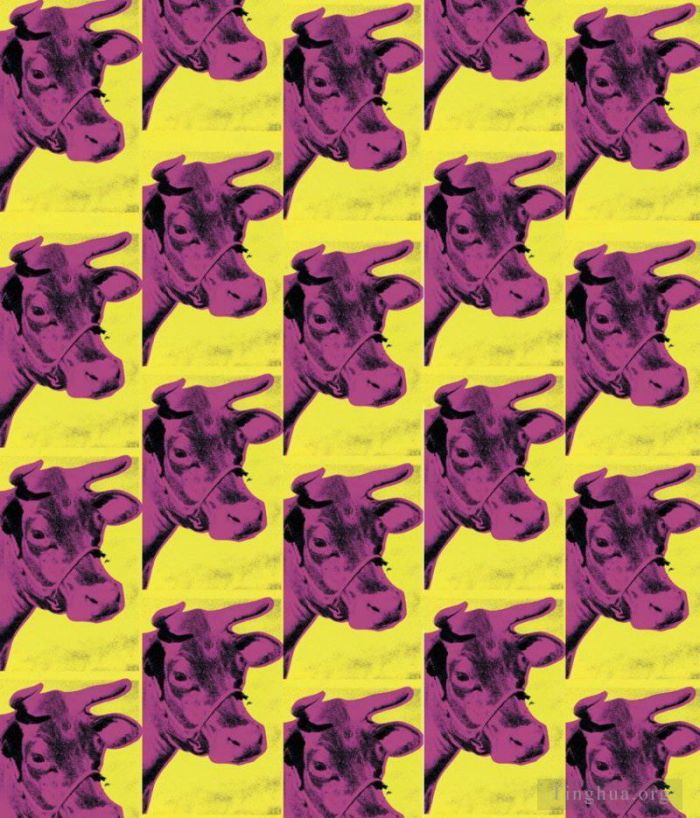 Andy Warhol's Contemporary Various Paintings - Cows yellow