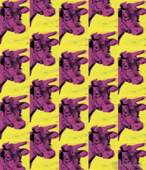 Contemporary Artwork by Andy Warhol - Cows yellow