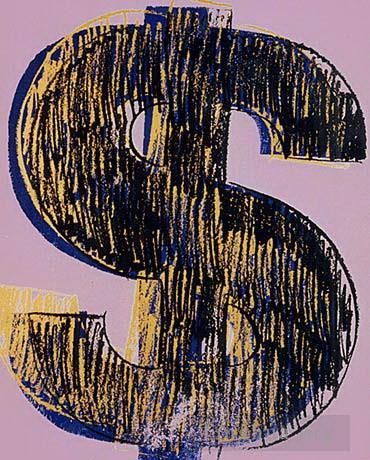Andy Warhol's Contemporary Various Paintings - Dollar Sign 2