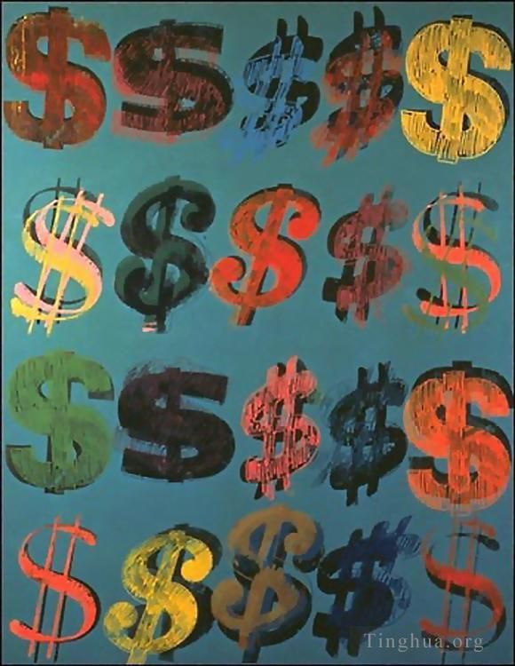 Andy Warhol's Contemporary Various Paintings - Dollar Sign 3