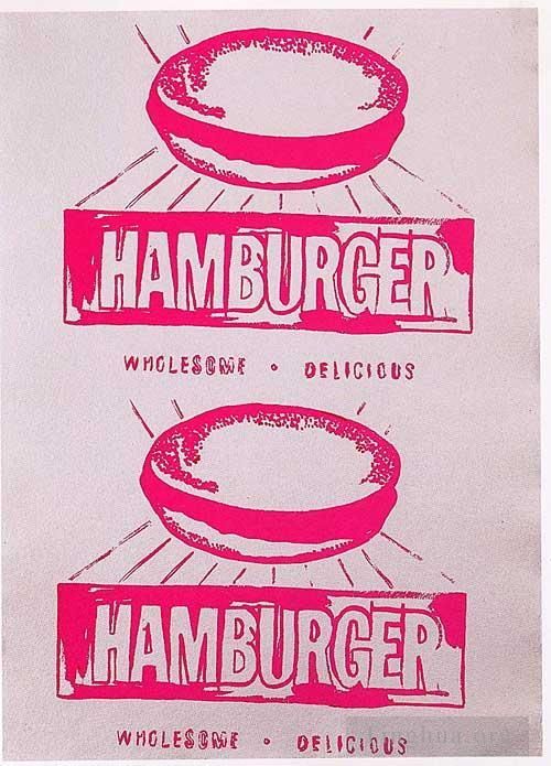 Andy Warhol's Contemporary Various Paintings - Double Hamburger