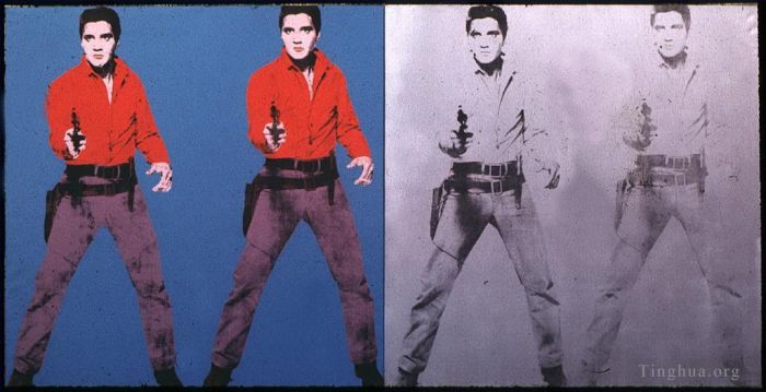 Andy Warhol's Contemporary Various Paintings - Elvis I II
