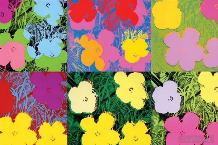 Andy Warhol's Contemporary Various Paintings - Flowers 6