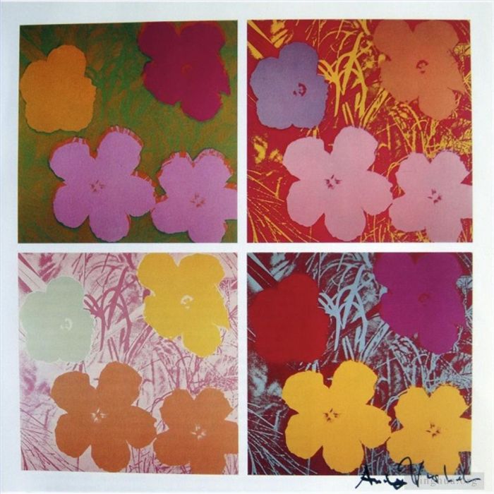 Andy Warhol's Contemporary Various Paintings - Flowers 7