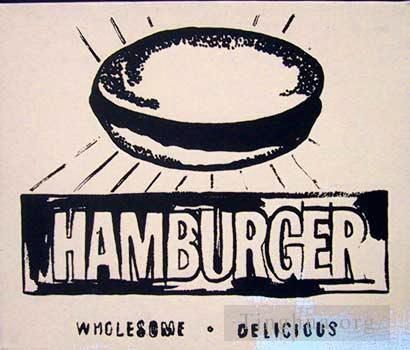 Andy Warhol's Contemporary Various Paintings - Hamburger beige