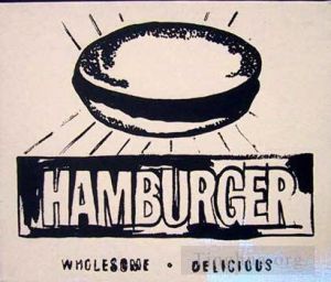 Contemporary Artwork by Andy Warhol - Hamburger beige