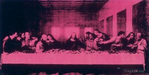 Contemporary Paintings - Last Supper Purple