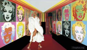 Contemporary Paintings - Marilyn Monroe Dancer