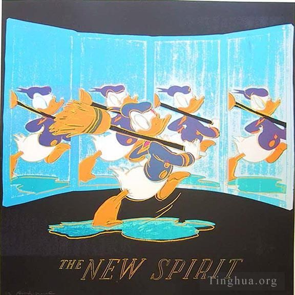 Andy Warhol's Contemporary Various Paintings - The New Spirit donald Duck