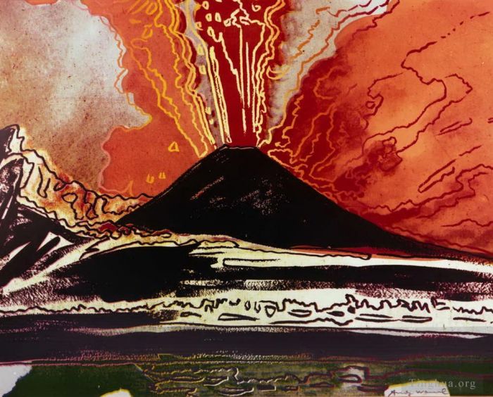 Andy Warhol's Contemporary Various Paintings - Vesuvius 5