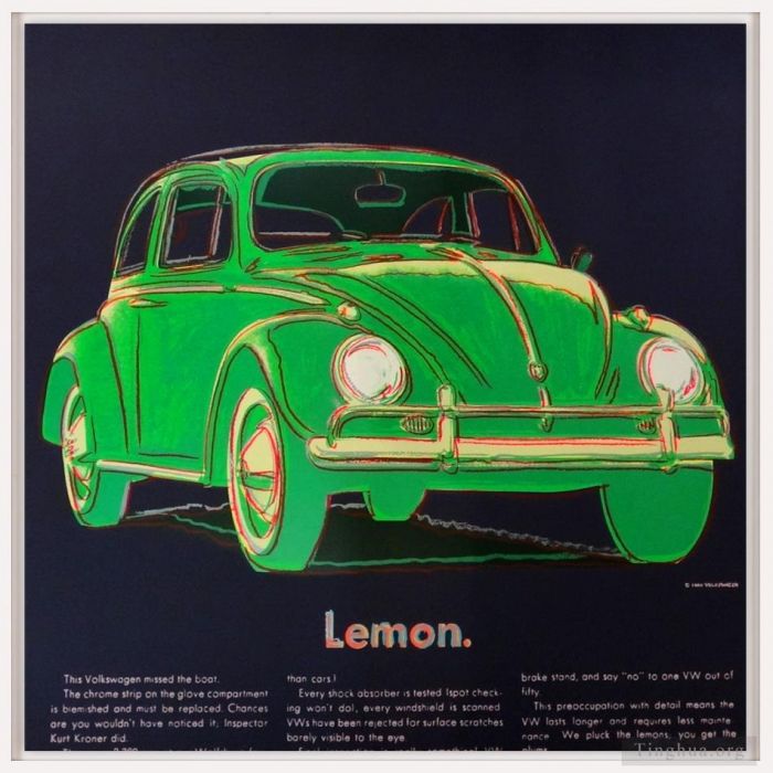 Andy Warhol's Contemporary Various Paintings - Volkswagen green