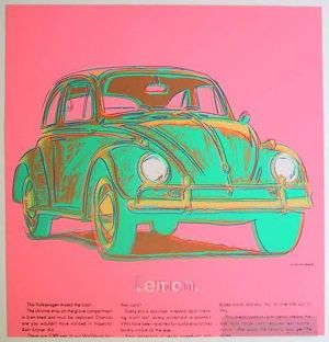 Contemporary Paintings - Volkswagen pink