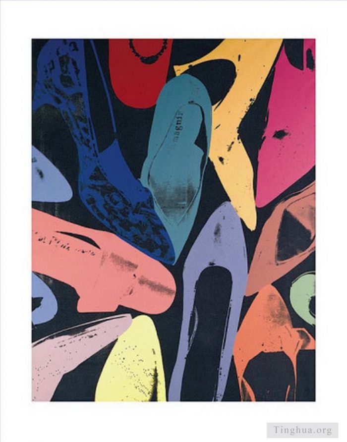 Andy Warhol's Contemporary Various Paintings - Diamond dust shoes 1980